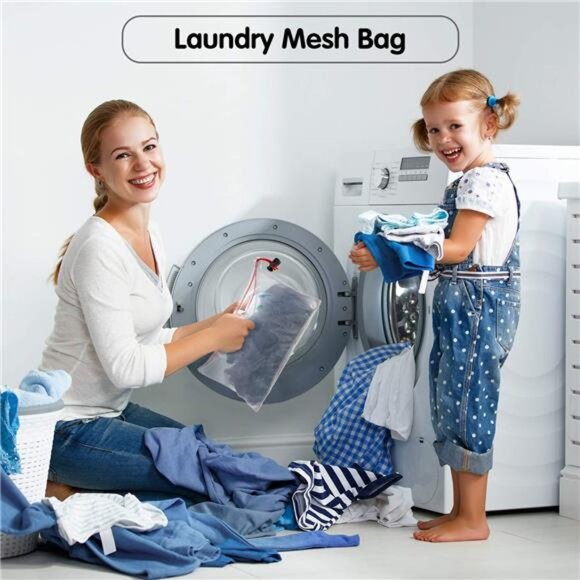 20 Pieces Reusable Produce Bags Mesh Pouch Toy Storage Bags Drawstring Organizer - Picture 6 of 7